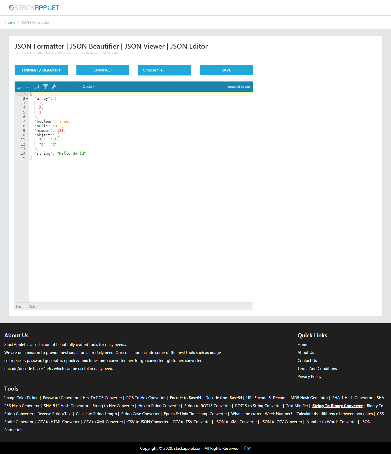 Best JSON Formatter Online - JSON Beautifier | JSON Viewer | JSON ...